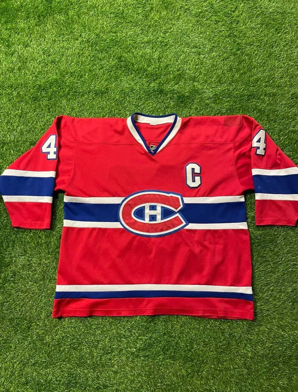 NHL Montreal Canadiens Lukes 44 Hockey Jersey Used Good size 2XL